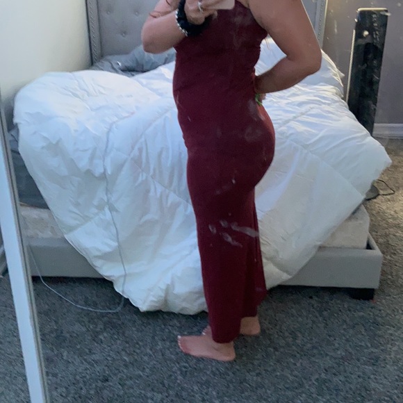 Dolce and Gabbana size 42 strapless sheer form fitting dress w some stretch. - Picture 2 of 6